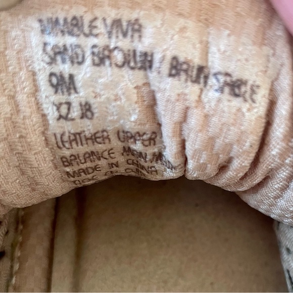 Earth Nimble Viva Leather Sand Brown Sneakers with comfort footbed, quiet luxury - Picture 12 of 12